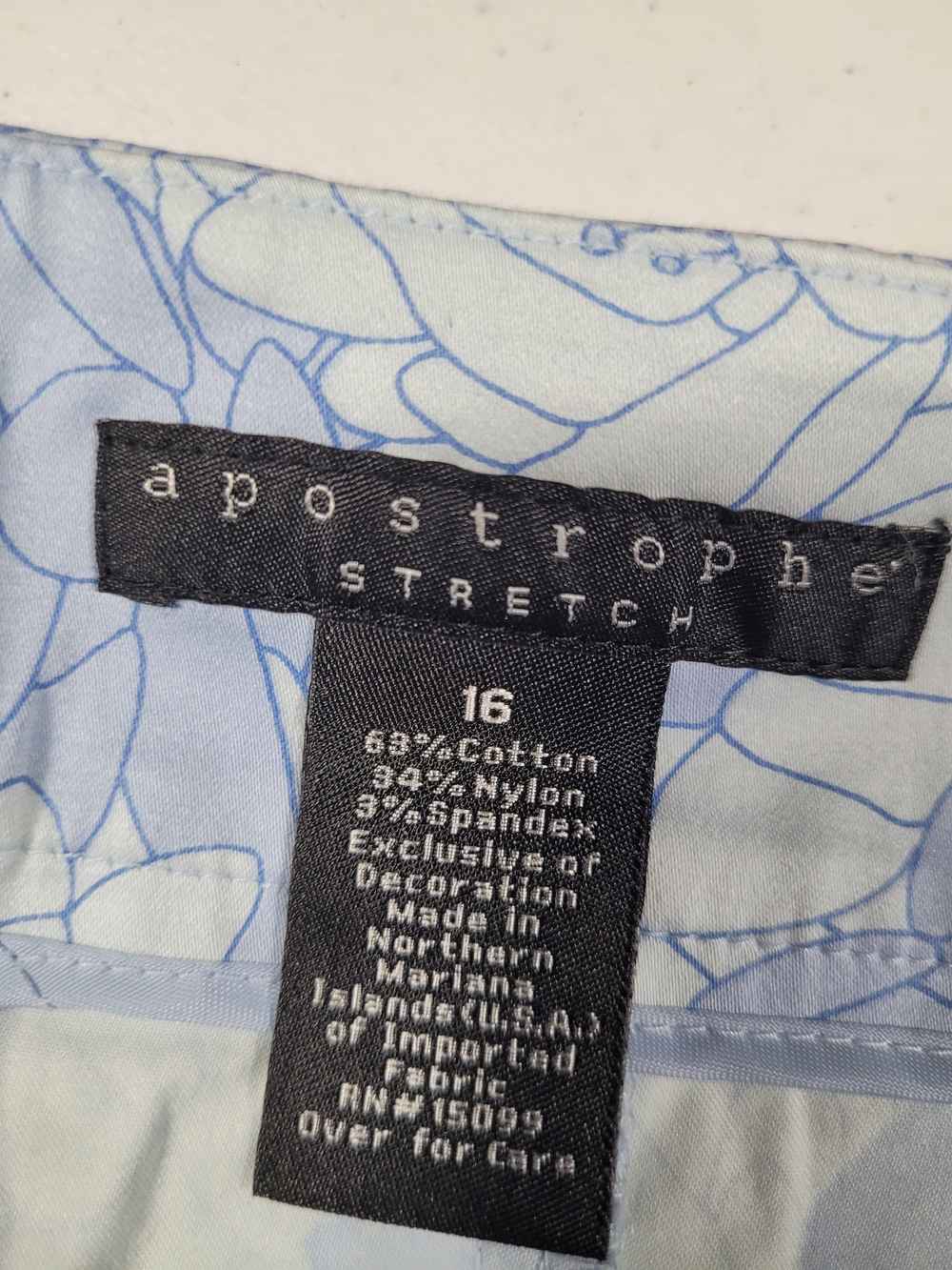 Apostrophe Light Blue and White Floral A-Line Wrap Skirt - Picture 2 of 3